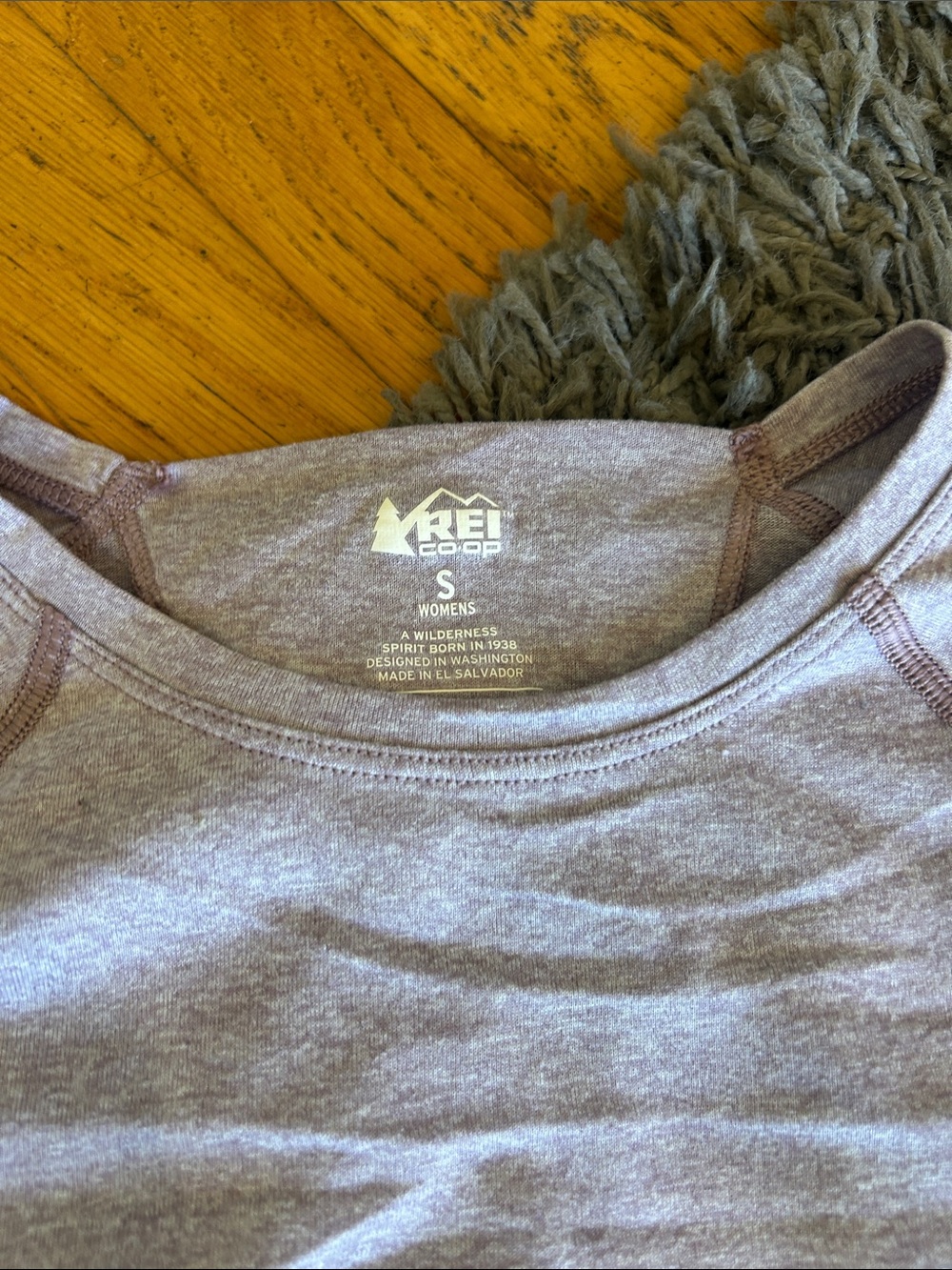 REI Long Sleeve Performance Crew - Lavender Heather Size Small - Picture 3 of 8